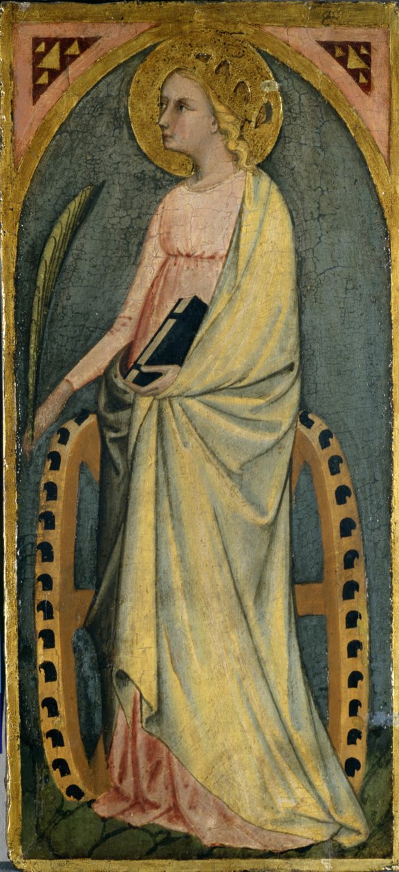 St. Katharine, cca 1400 (tempera na topolovém dřevě) od Giovanni di Paolo di Grazia