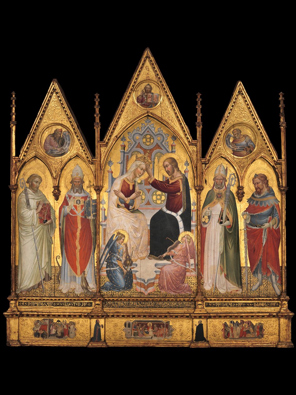 Korunovace Panny Marie a svatých, 1394. od Giovanni di Tano Fei