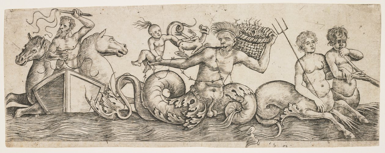 Vlys s Neptunem a Tritony, kolem roku 1517 od Girolamo Mocetto