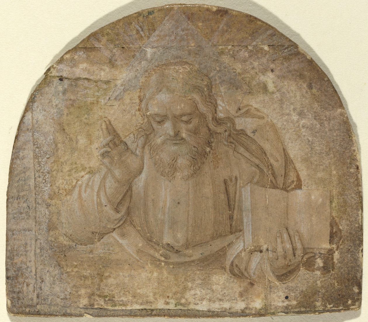 Bůh Otec s pravicí zvednutou v požehnání od Girolamo dai Libri