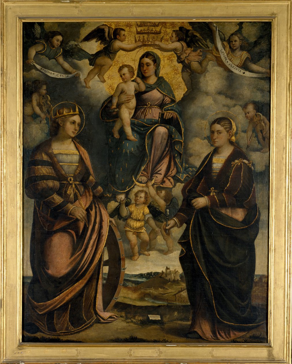 Madona s dítětem mezi svatými Kateřinou a Apollonií, 1526. od Girolamo Dal Toso
