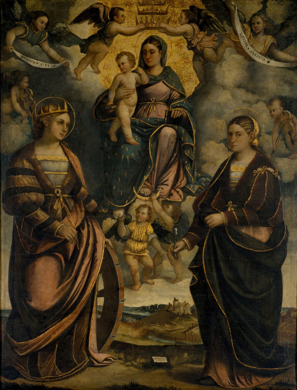 Madona s dítětem mezi svatými Kateřinou a Apollonií, 1526. od Girolamo Dal Toso