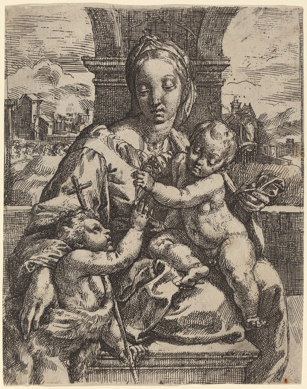 Madonna Aldobrandiniová od Girolamo Imperiale I after Raphael