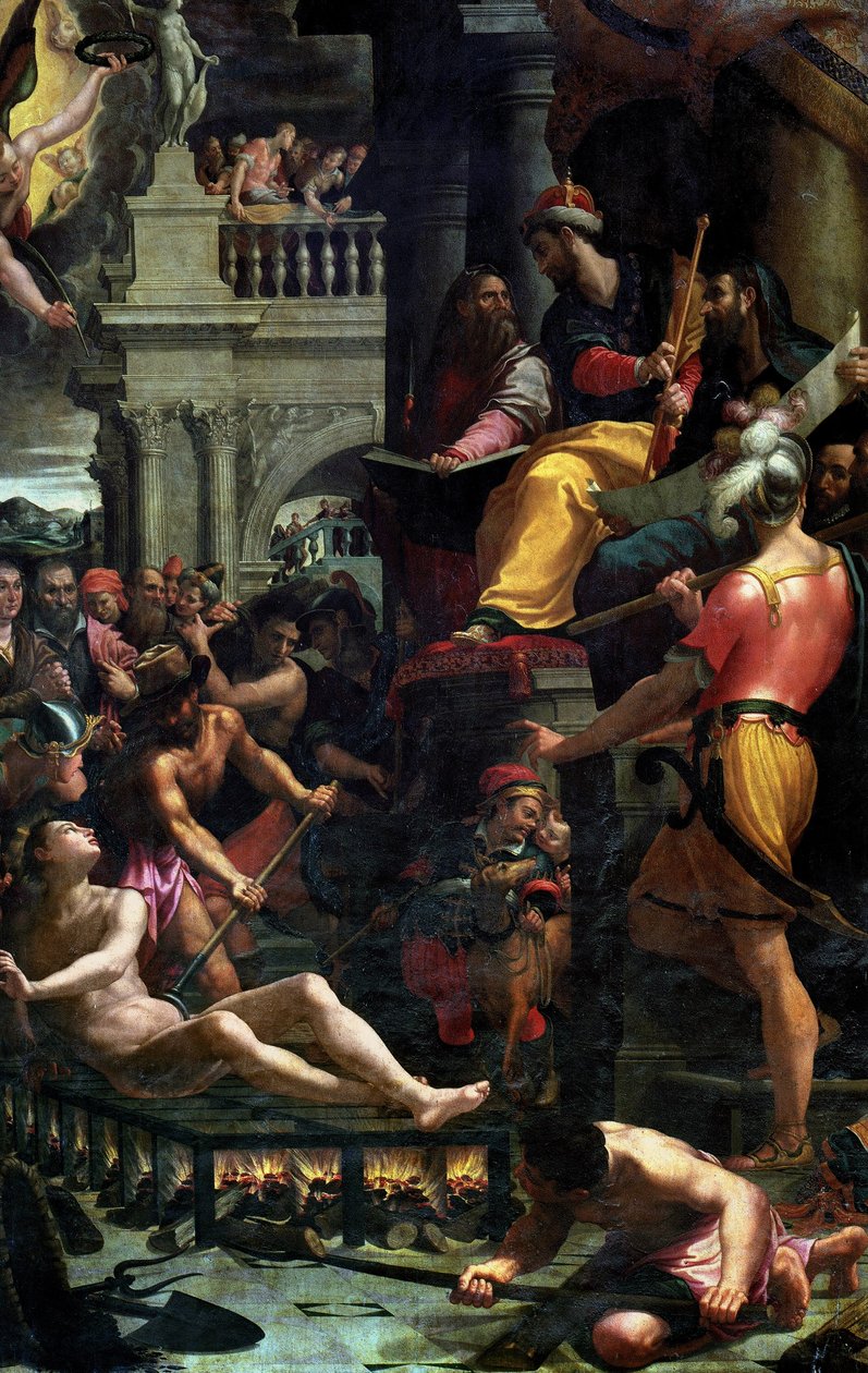 Umučení svatého Vavřince, 1573 od Girolamo Macchietti