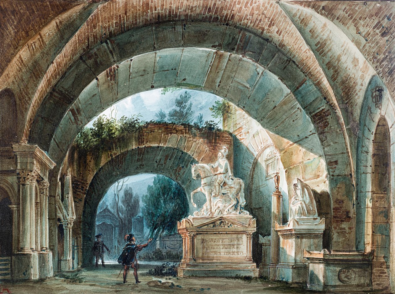 Scénický návrh k opeře Don Giovanni od Wolfganga Amadea Mozarta. od Girolamo Magnani