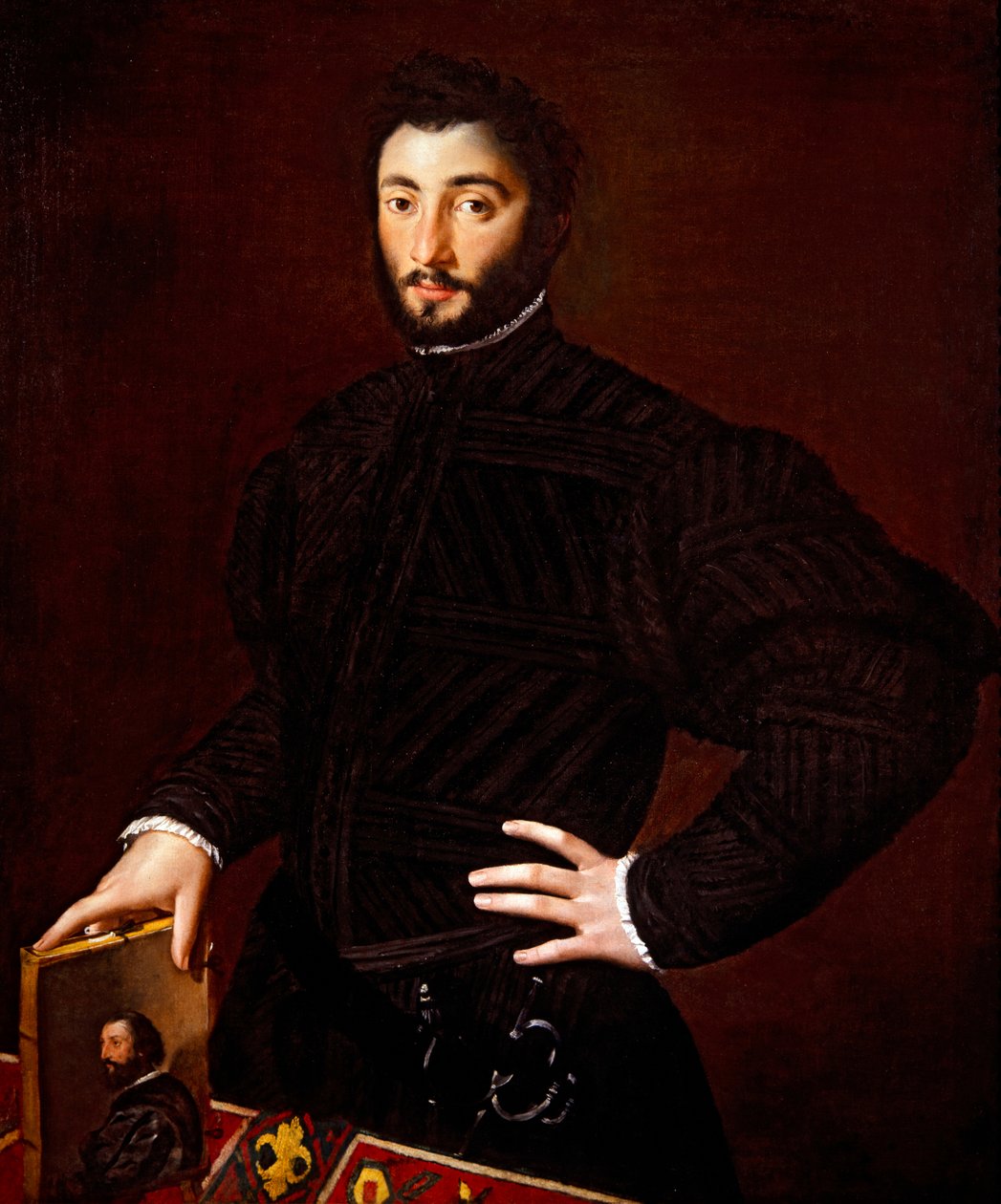 Portrét mladého muže od Girolamo Mazzola Bedoli