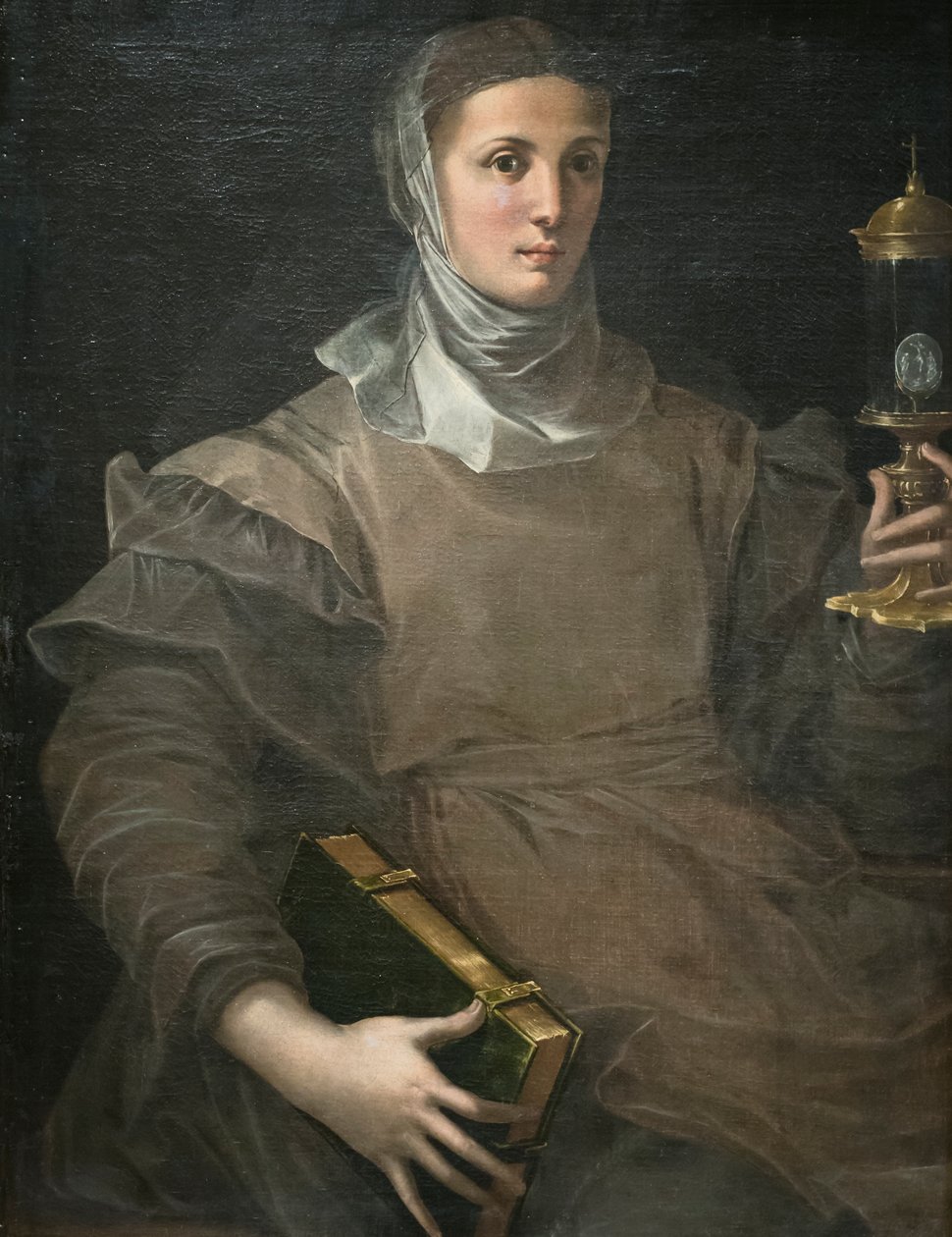 svatá Klára od Girolamo Mazzola Bedoli