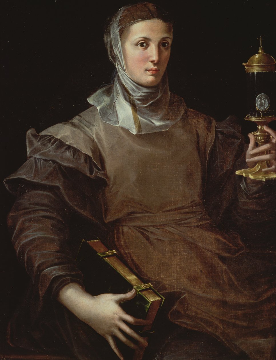 svatá Klára, 1530 od Girolamo Mazzola Bedoli