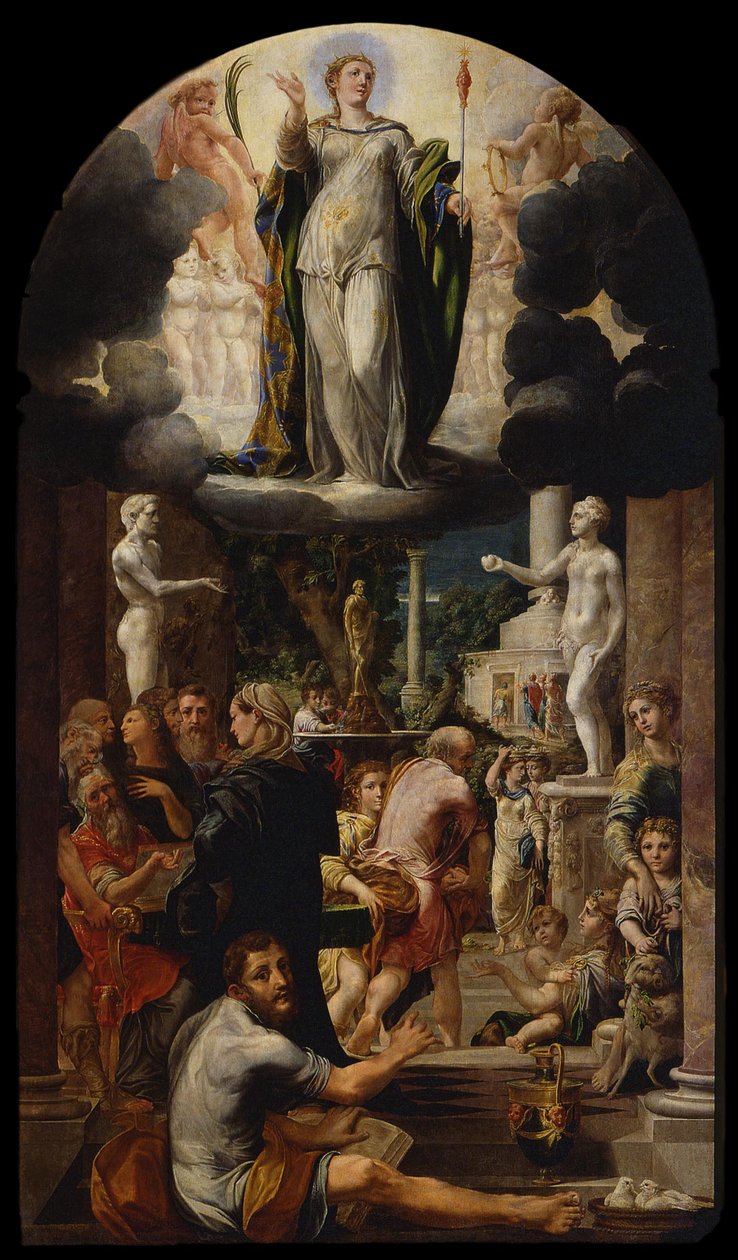 Neposkvrněné početí Panny Marie, 1539 od Girolamo Mazzola Bedoli