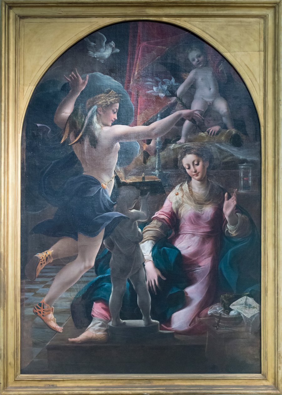 Zvěstování od Girolamo Mazzola Bedoli
