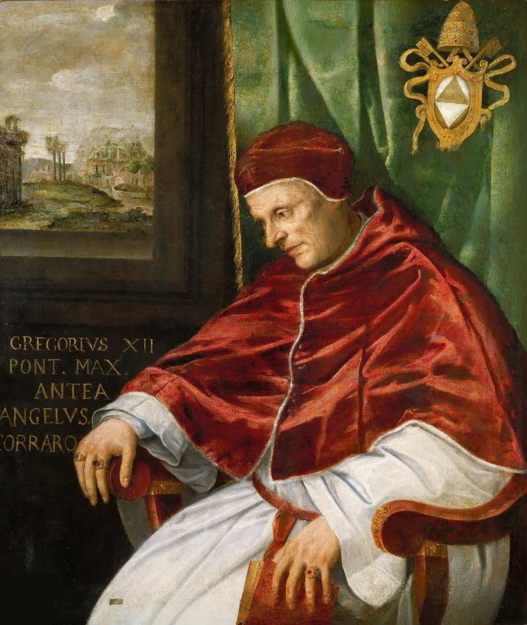 Portrét papeže Řehoře XII. od Girolamo Muziano