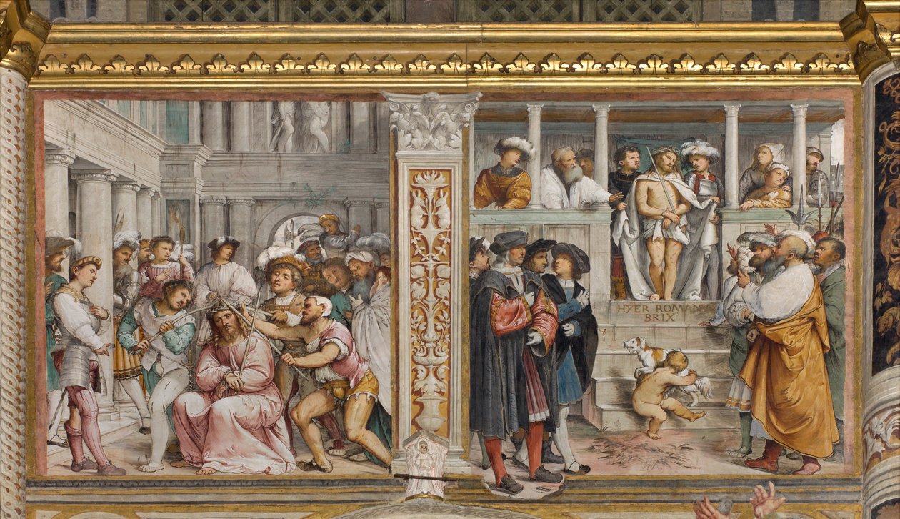 Central Aave, Fourth South Span, Coronation of Thorns, Ecce Homo, Girolamo Romanino od Girolamo Romanino