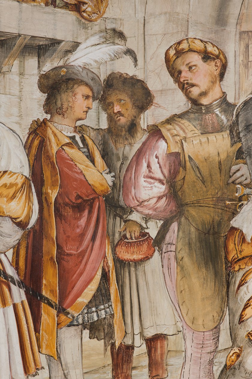 Central Nave, Fifth South Span, Kristus před Pilátem, Girolamo Romanino od Girolamo Romanino