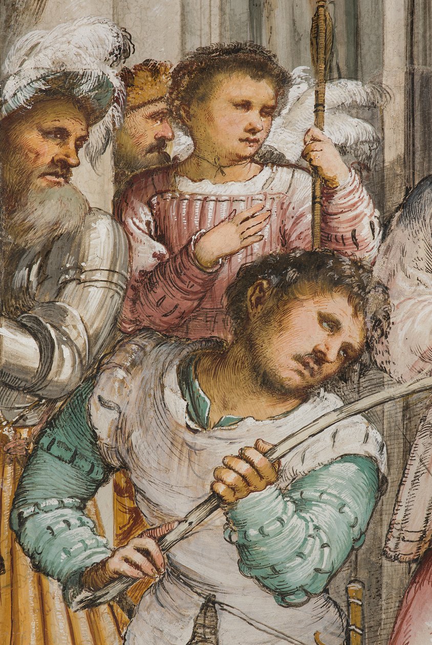Central Nave, Fourth South Span, Coronation of Thorns, Girolamo Romanino od Girolamo Romanino