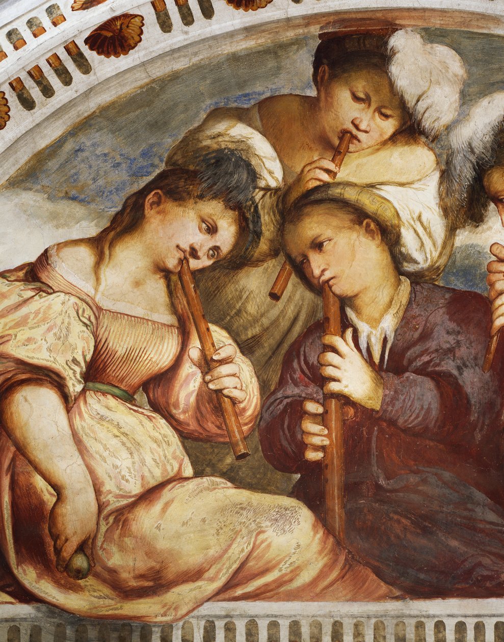 Koncert, kvarteto zobcových fléten od Girolamo Romanino