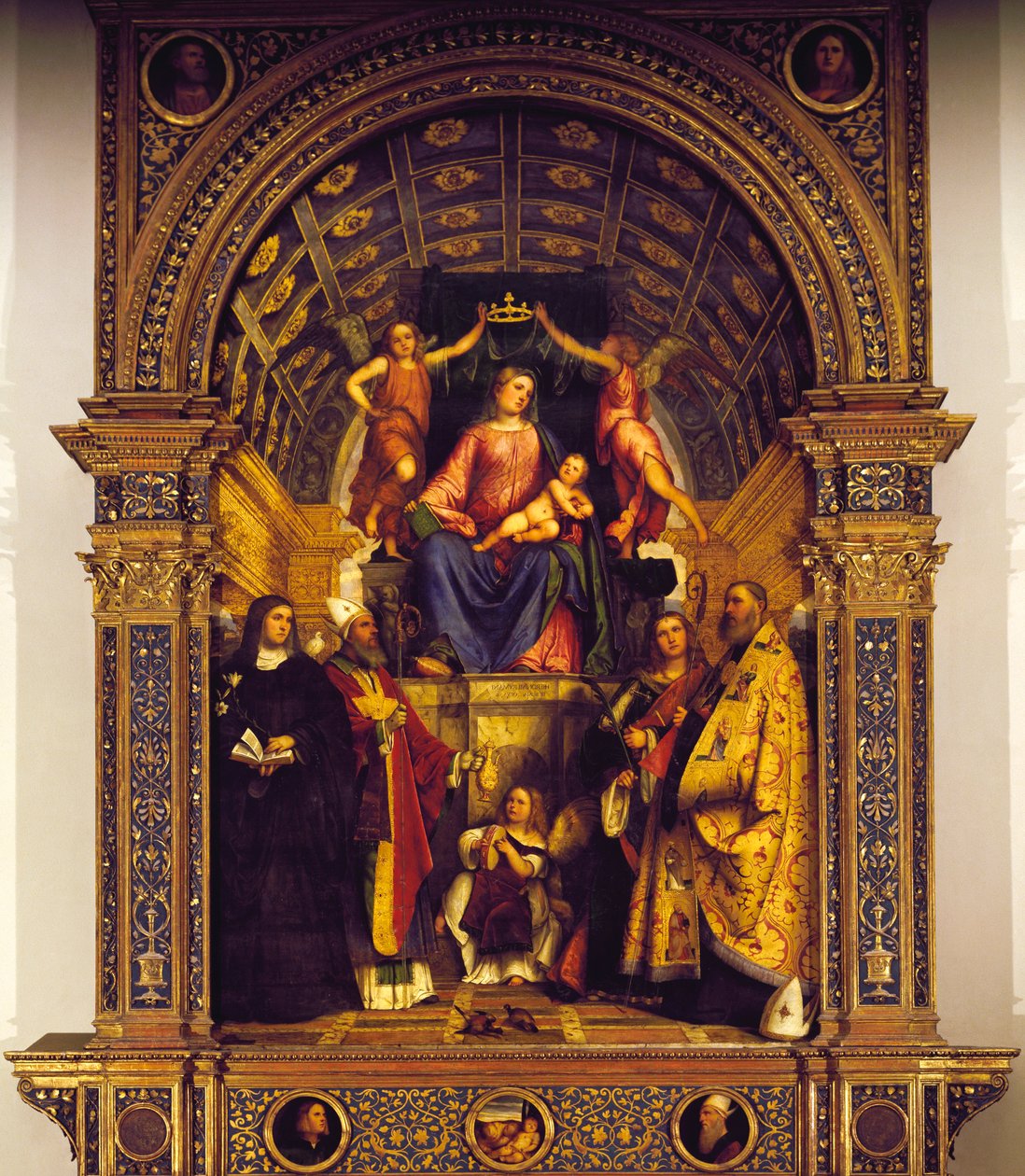 Madona a svatí od Girolamo Romanino