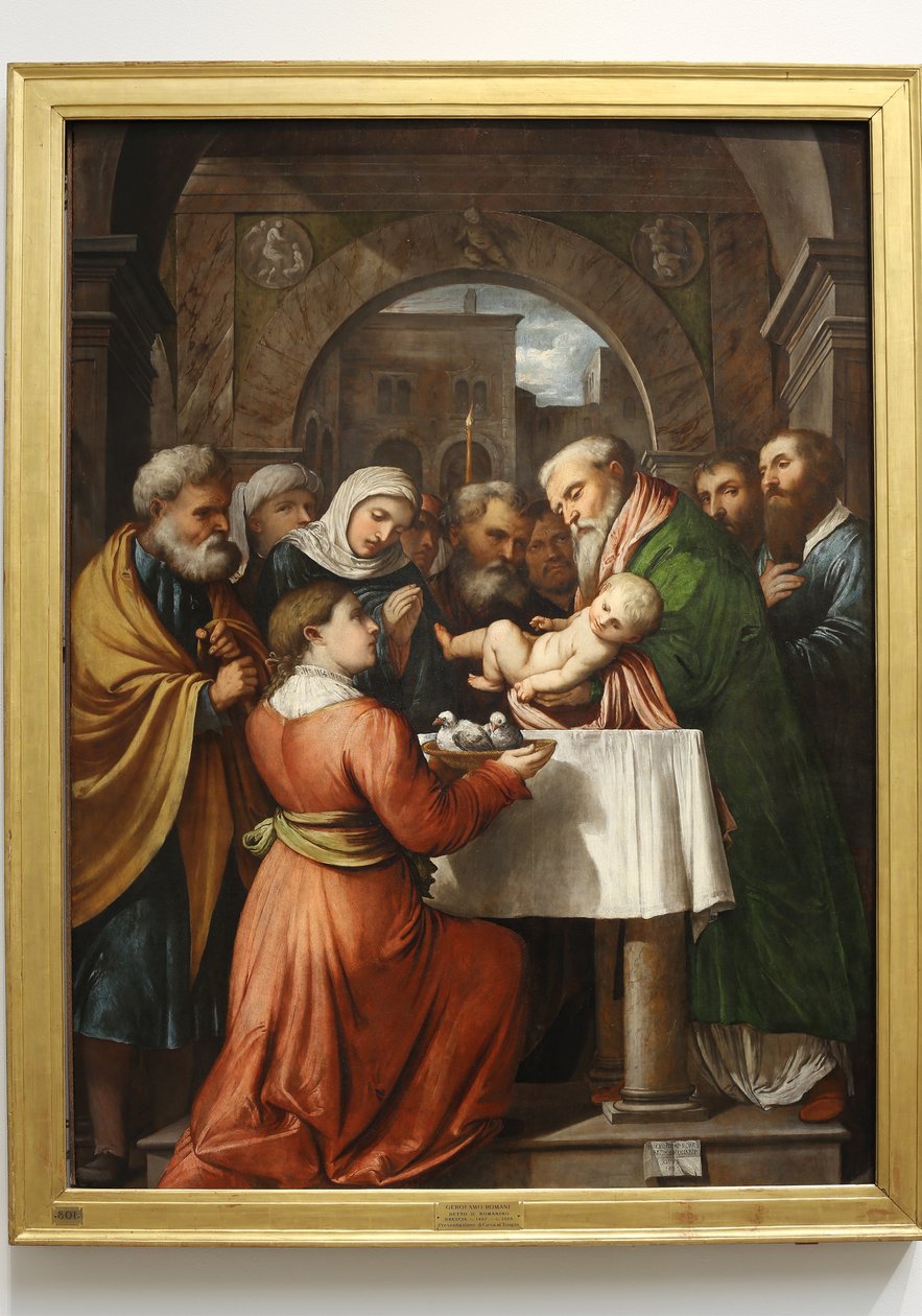 Představení Ježíše v chrámu, 1529 od Girolamo Romanino