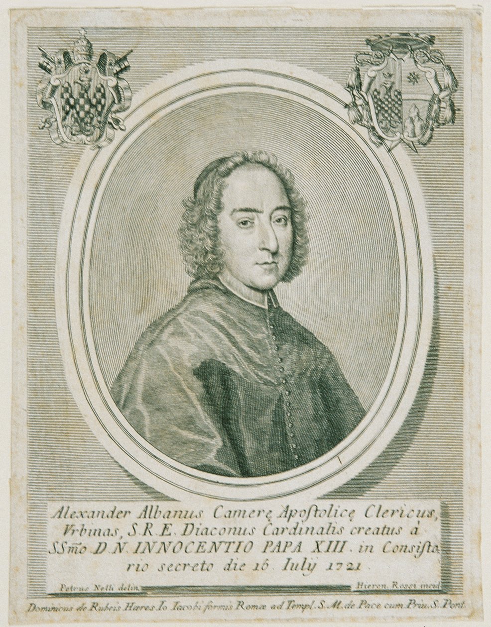 Kardinál Alessandro Albani od Girolamo Rossi