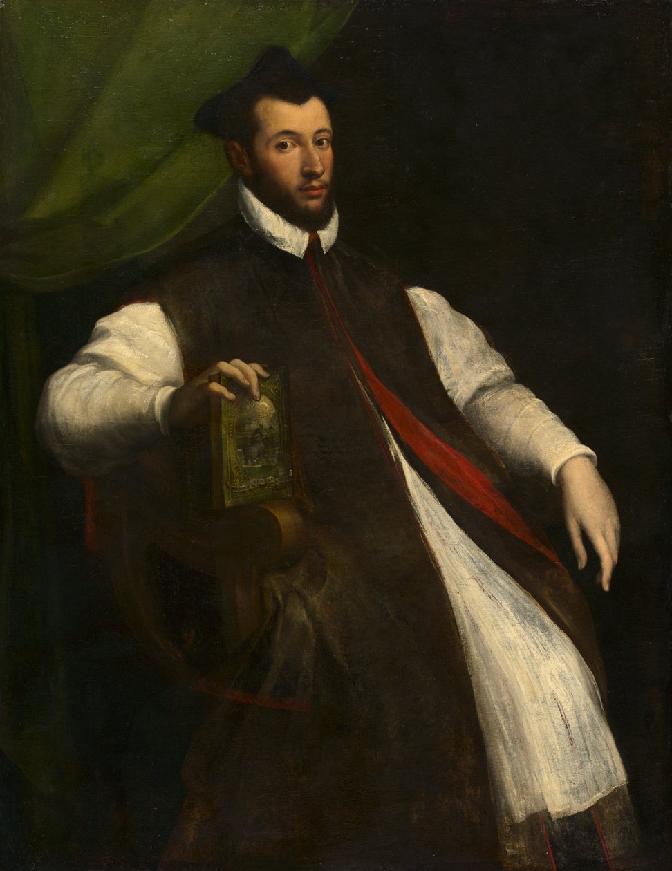 Portrét preláta, polovina 15. století (olej na plátně) od Girolamo da Carpi