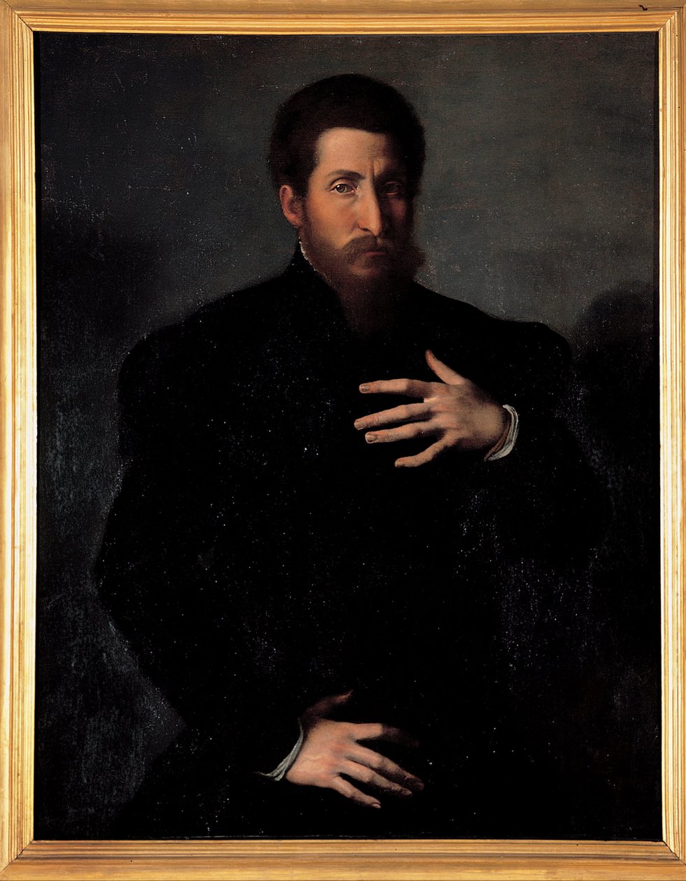 Portrét mužného muže od Girolamo da Carpi
