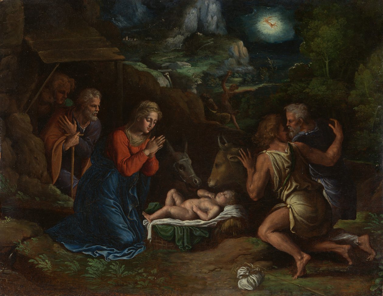 Klanění pastýřů, ca. 1535-40. od Girolamo da Carpi