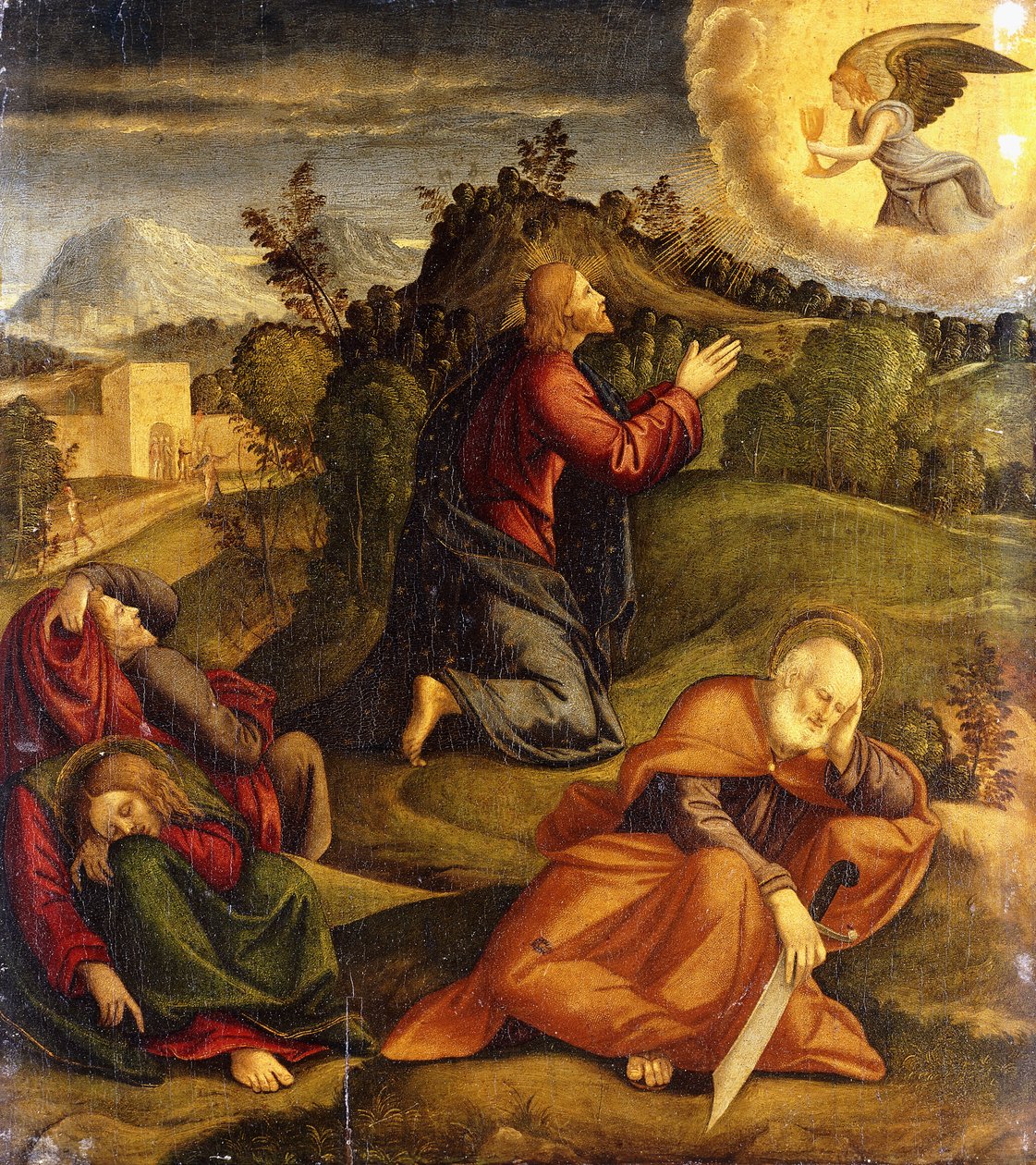 Agónie v zahradě, od Girolamo da Santacroce