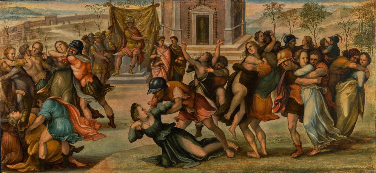 Únos Sabinek od Girolamo del Pacchia