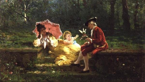 Rodinná skupina; od Giuglielmo Innocenti
