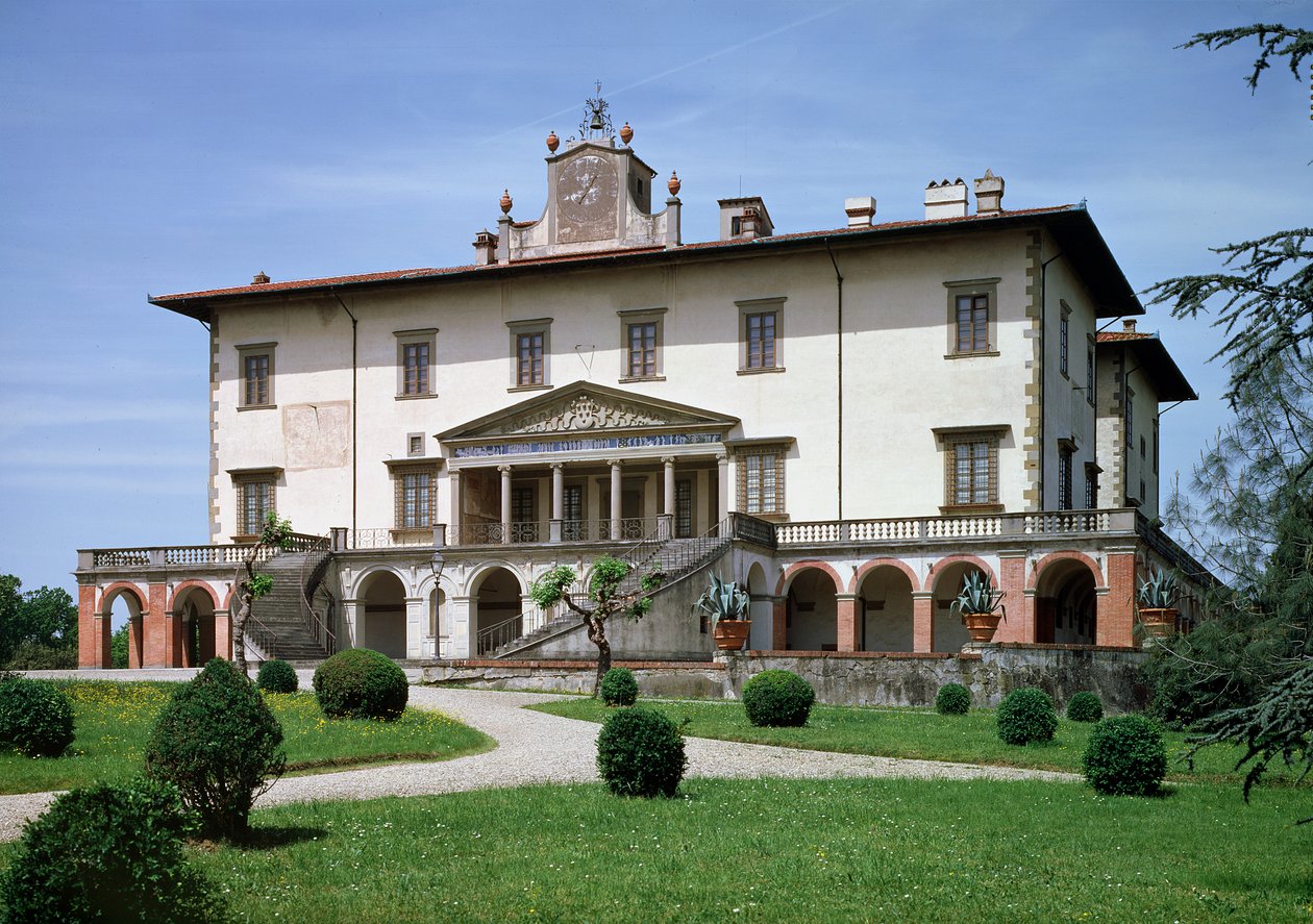 Vila Medicejských, postavená pro Lorenza Nádherného, 1480 od Giuliano Giamberti da Sangallo