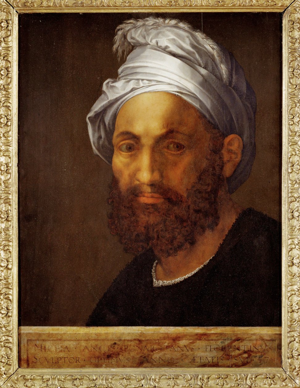 Portrét Michelangela ... od Giuliano Bugiardini
