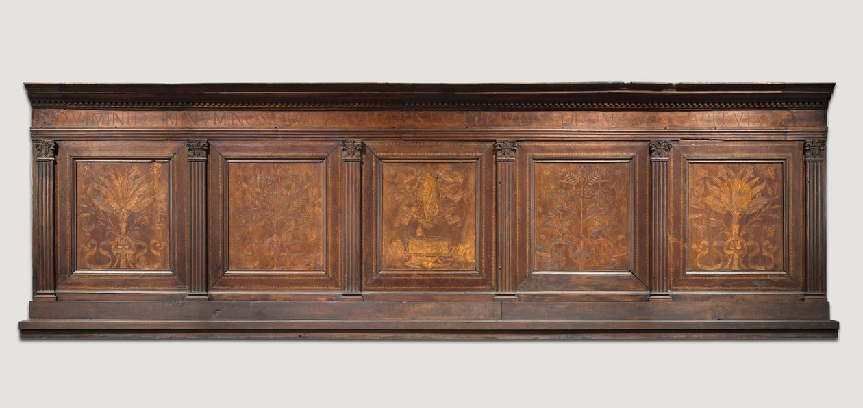 Horní obložení ze sakristie Armoire, c. 1460-1475. od Giuliano da Maiano
