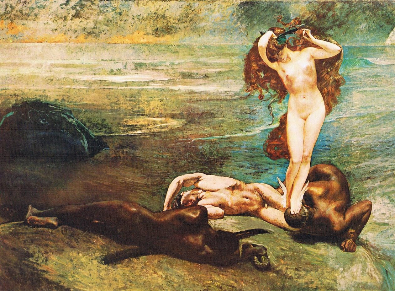 La Gorgone e gli eroi Angličtina: Gorgon a hrdinové od Giulio Aristide Sartorio