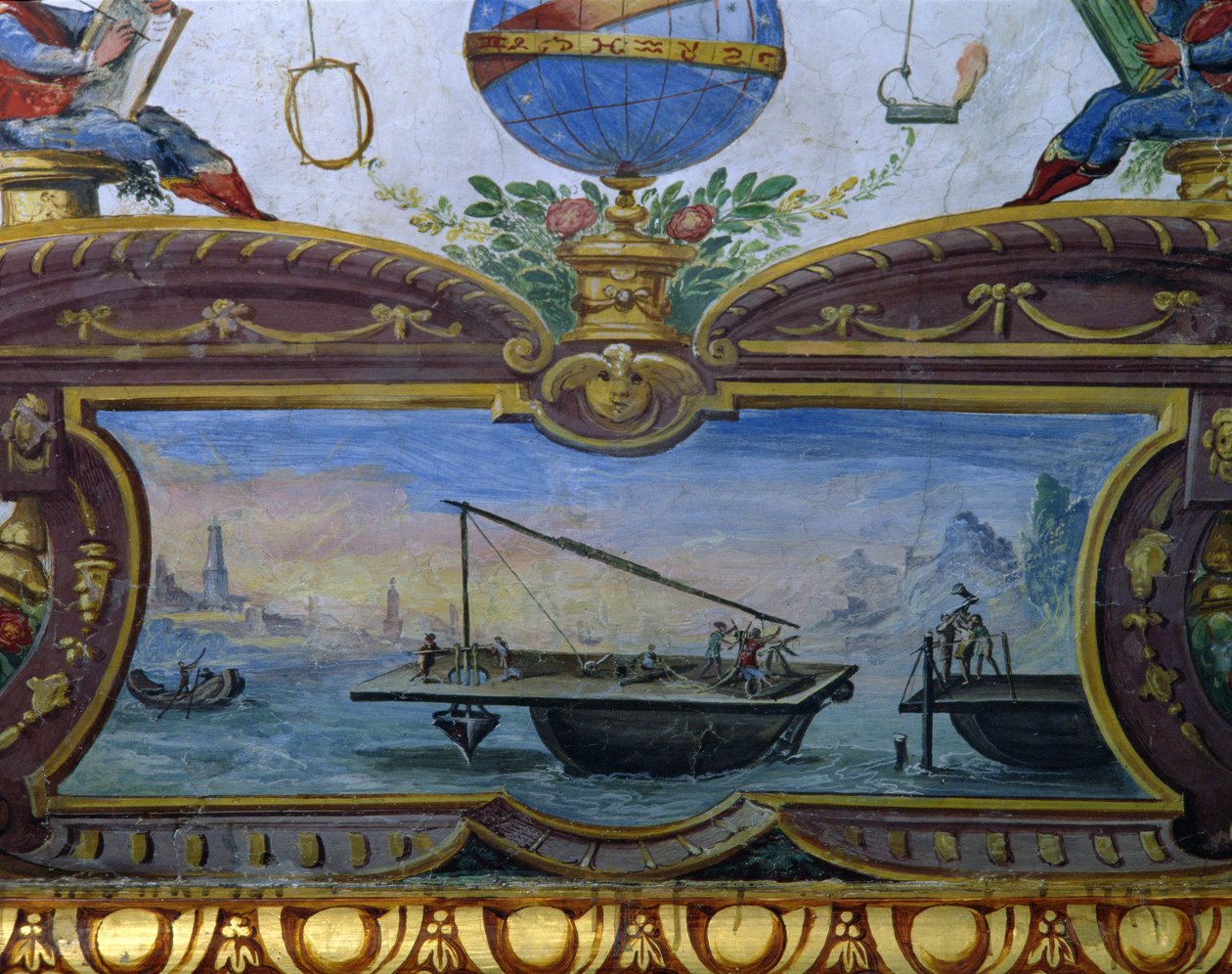 Zařízení pro bagrování moře, Stanza della Mattematica, 1587-1609 od Giulio Parigi