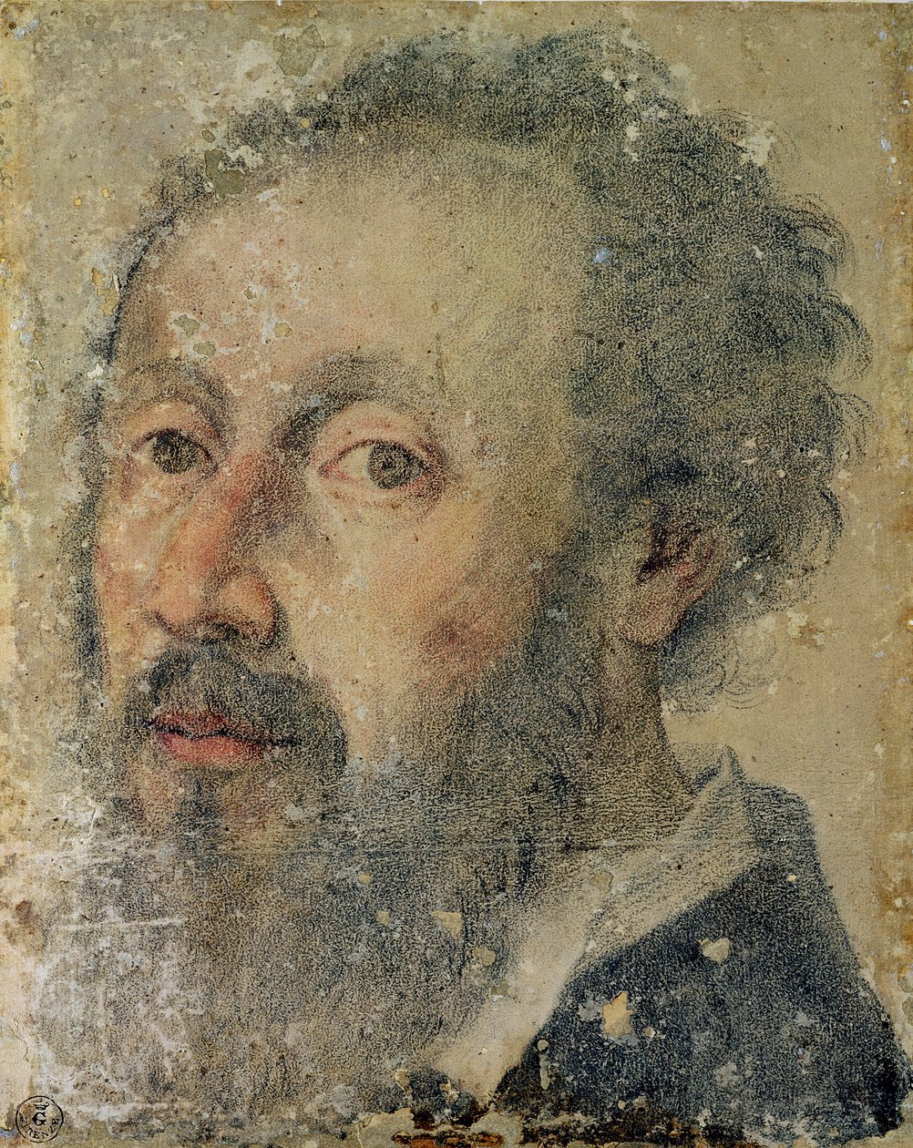 Autoportrét (pastel na papíře) od Giulio Romano