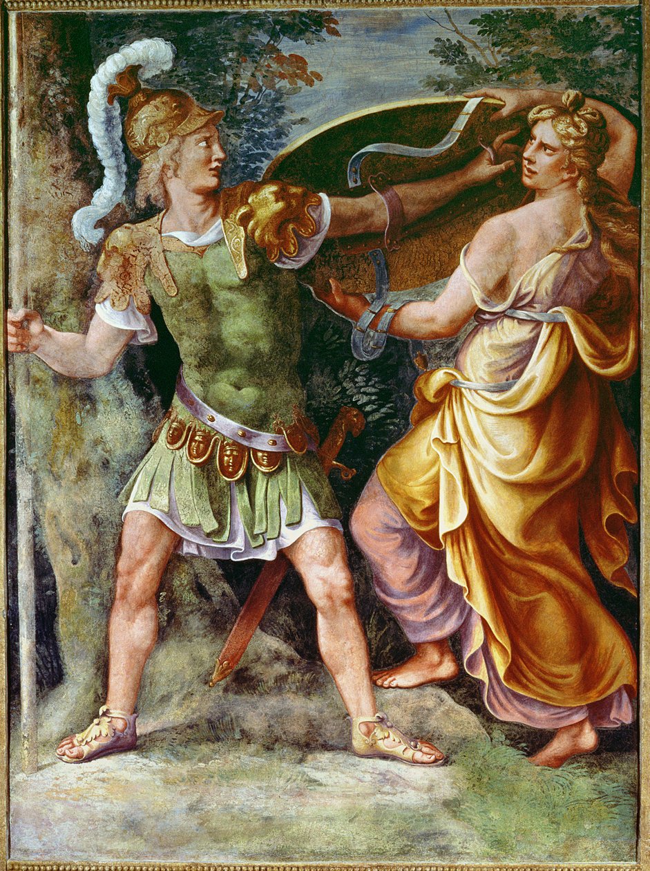 Thetis podal Achilleovi ruce od Giulio Romano