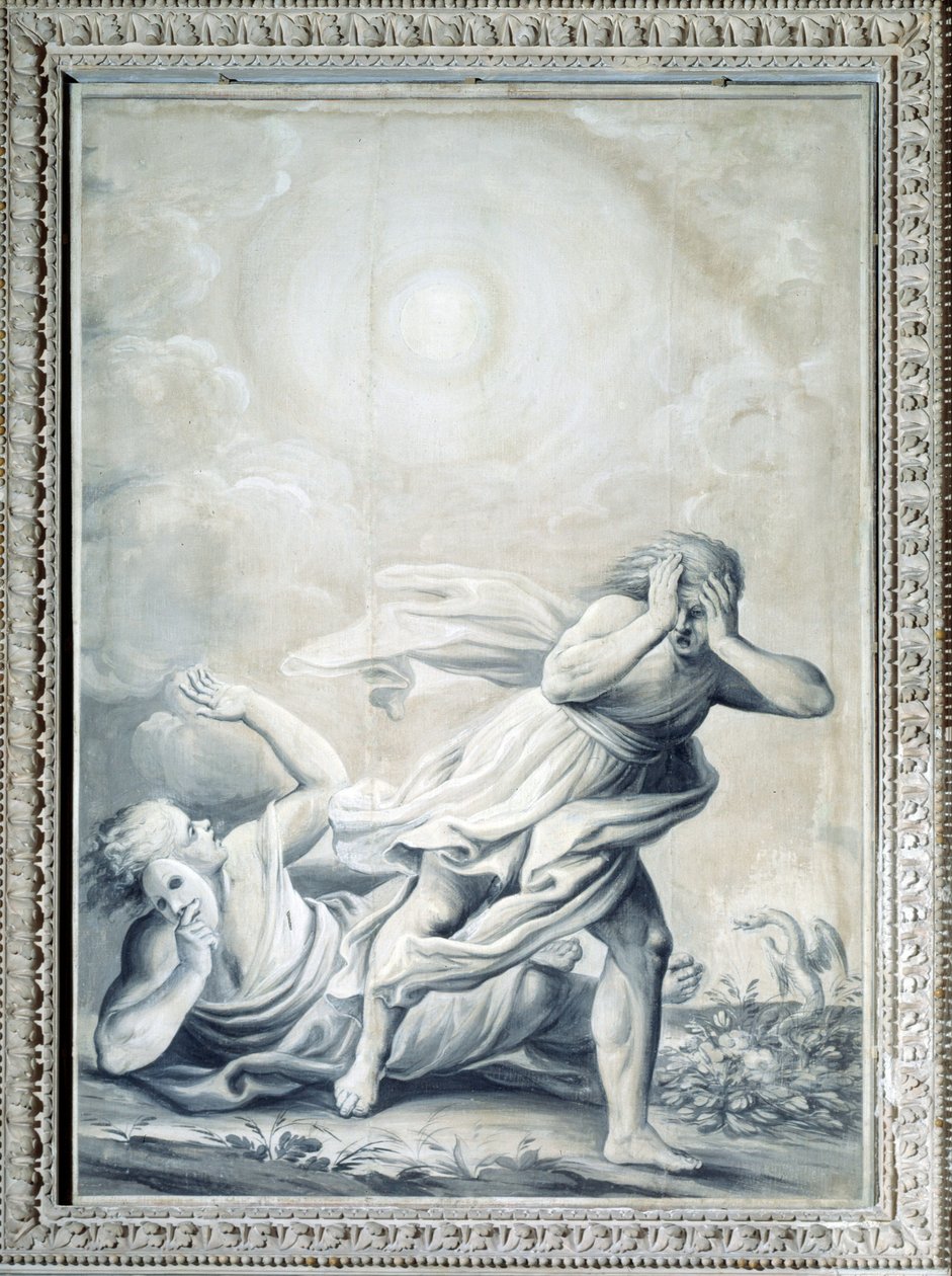 Alegorie pravdy odhalující podstatu věcí a hanba podvodu a zrady (malba, c.1820-1826) od Giulio Ballino