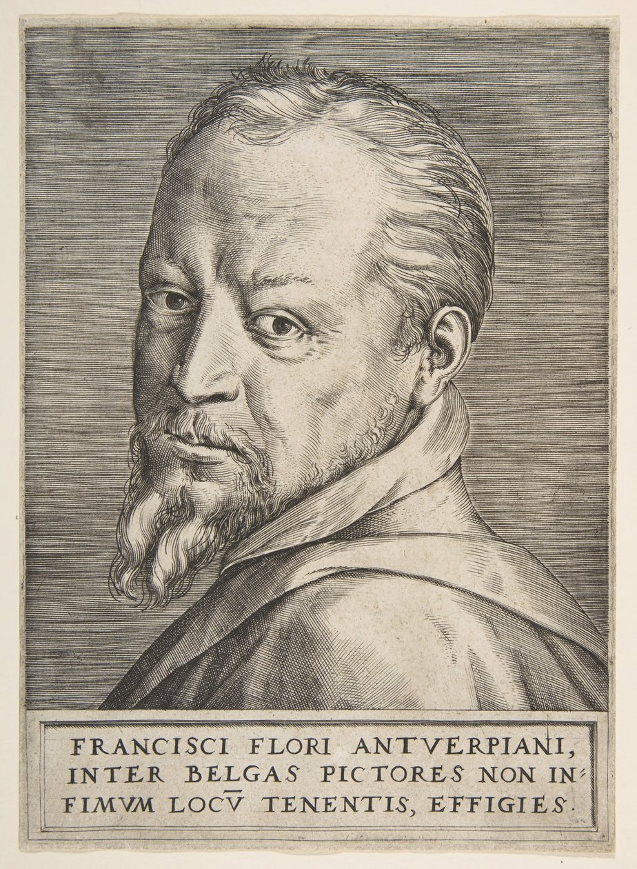 Bustový portrét Franse Florise, 1531-76. od Giulio Bonasone