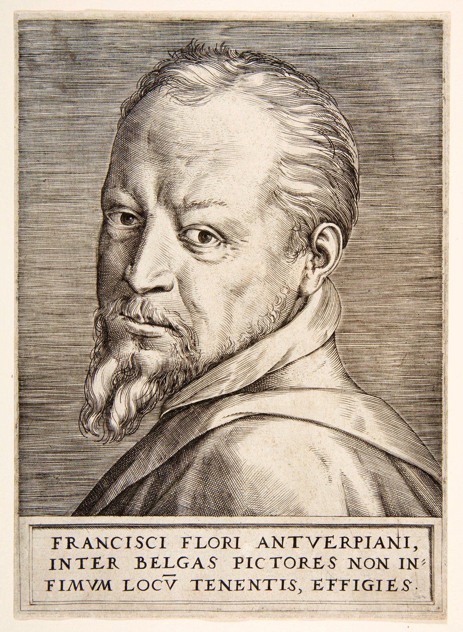 Portrét Franse Florise, 16. století. od Giulio Bonasone