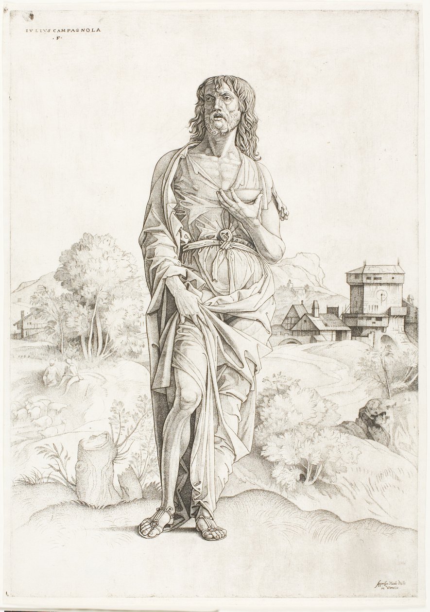 Svatý Jan Křtitel od Giulio Campagnola