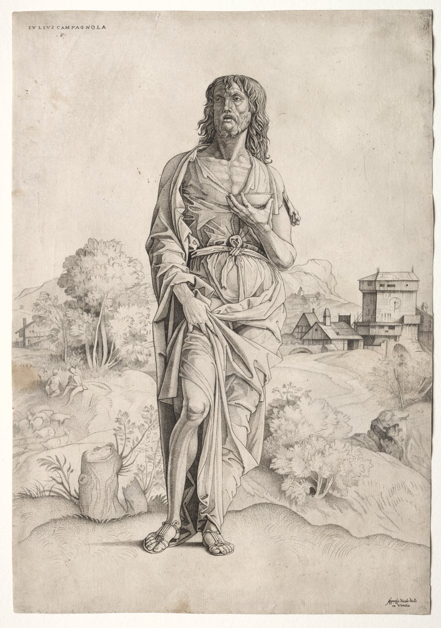 Svatý Jan Křtitel od Giulio Campagnola