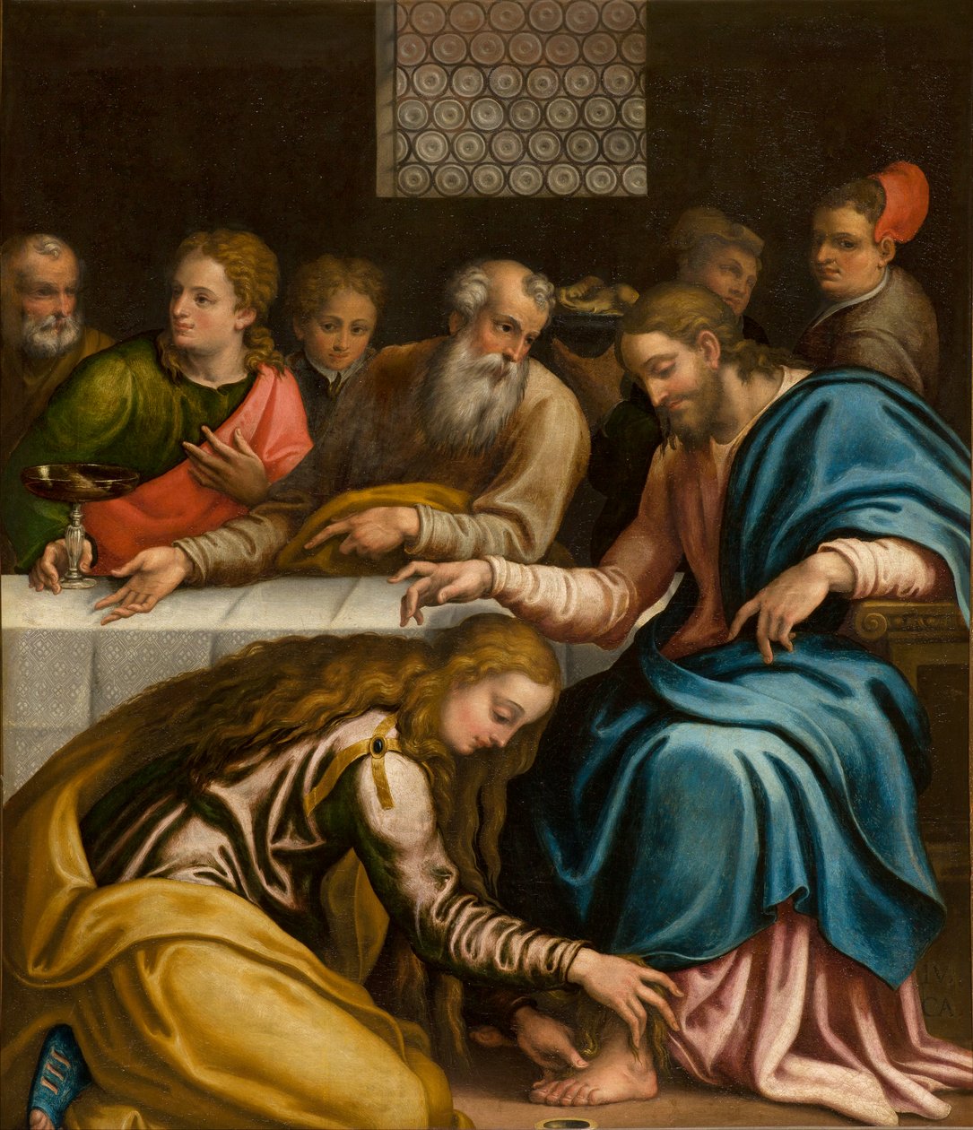 Kaple SS Sacramento, Giulio Campi, večeře v Simonově domě 1569 od Giulio Campi