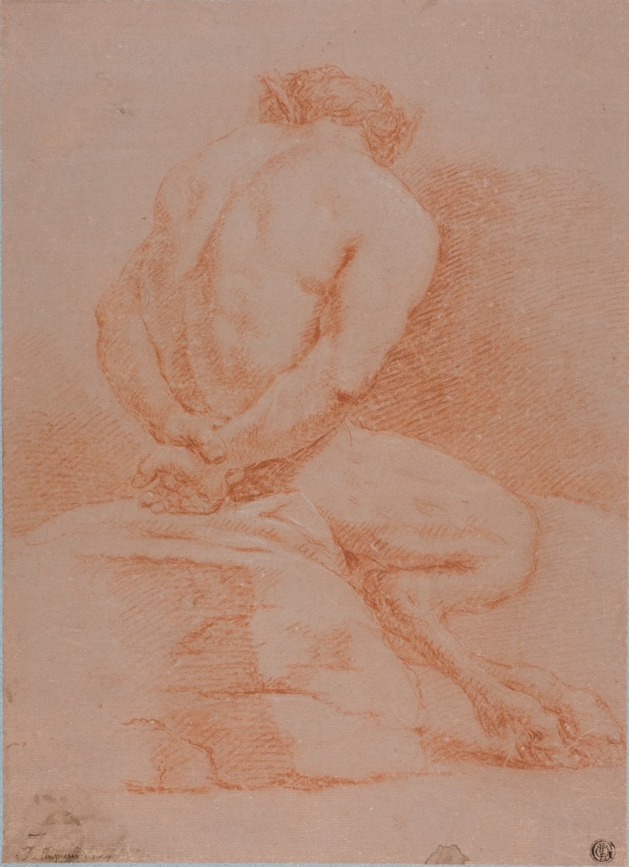Satyr (pohled zezadu) od Giulio Carpioni