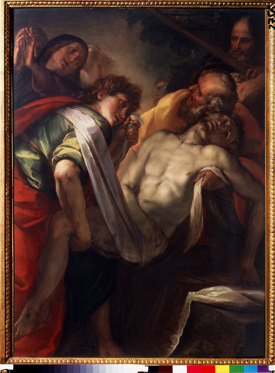 "La mise au tombeau"" (Pohřeb Krista) Obraz Giulia Cesare procacciniho (1574-1625) kolem roku 1620 Puškinovo muzeum, Moskva od Giulio Cesare Procaccini