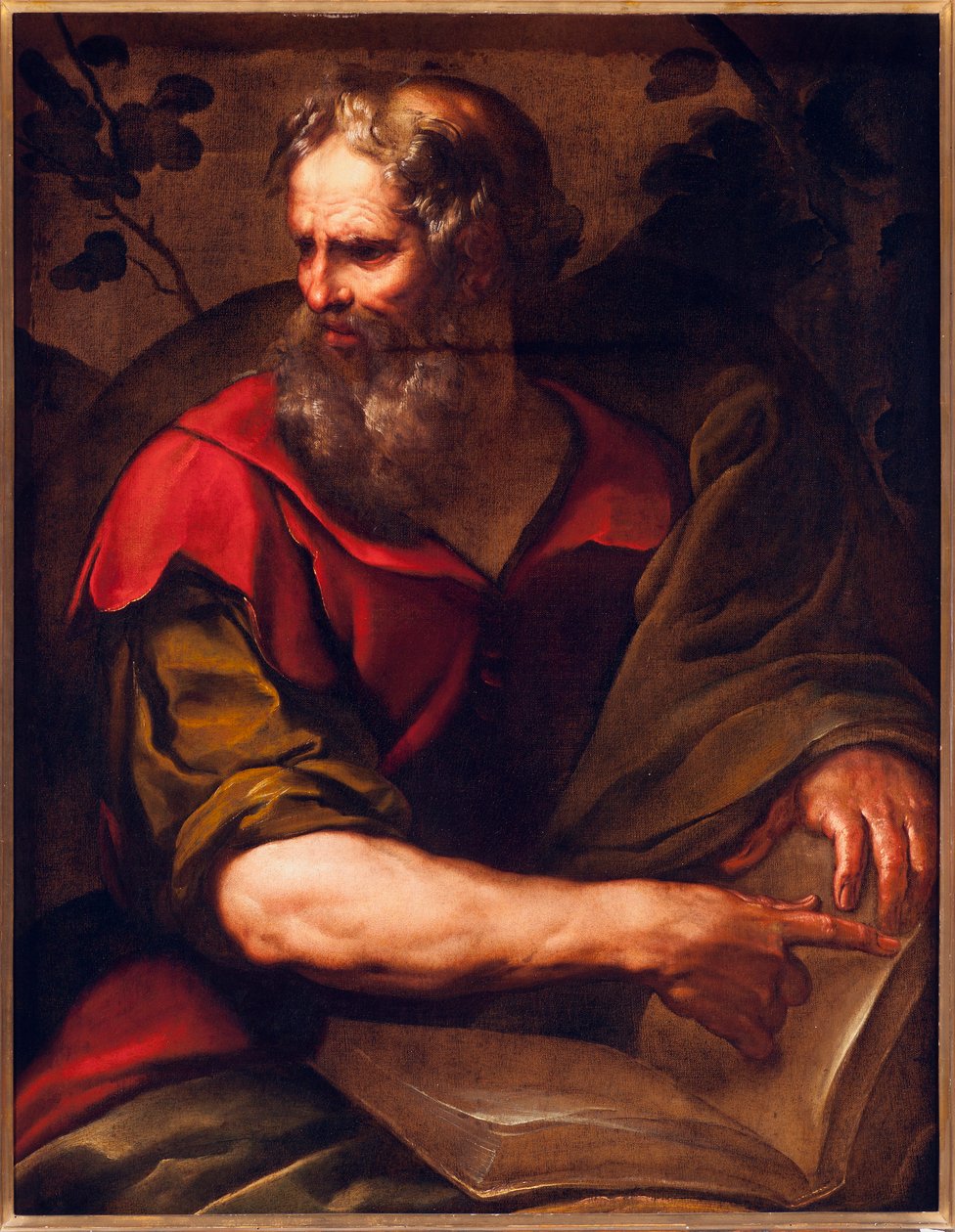 Znázornění apoštola svatého Šimona Zélóta (nebo svatého Šimona Kananejského) (Apoštol Šimon Zélót) Obraz od Giulia Cesare Procacciniho (1574-1625) od Giulio Cesare Procaccini