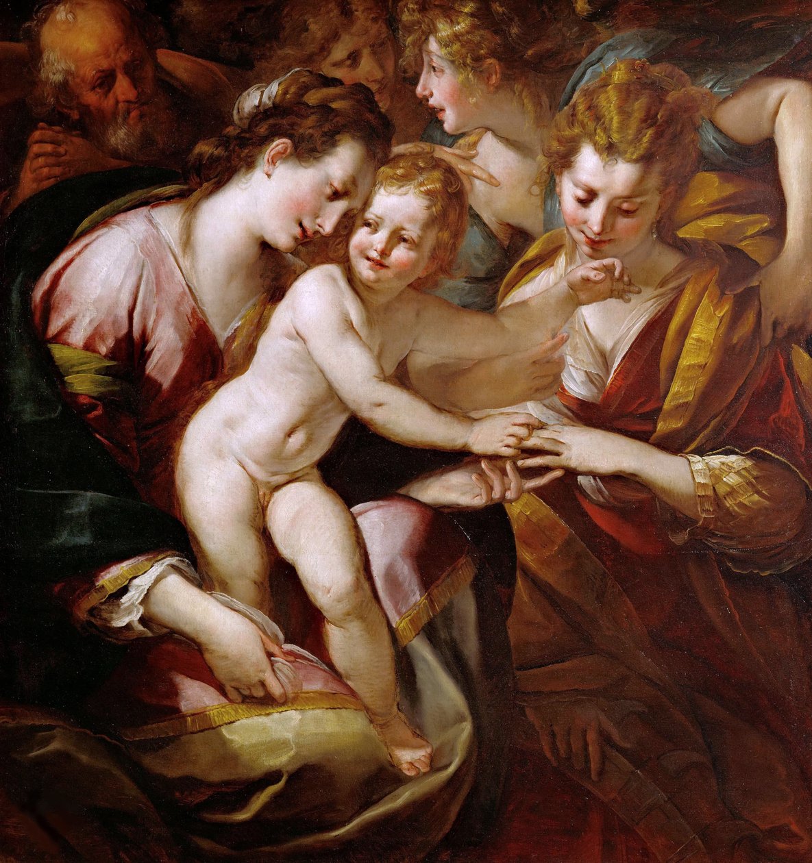 Mystická svatba svaté Kateřiny, c. 1616-1618. od Giulio Cesare Procaccini