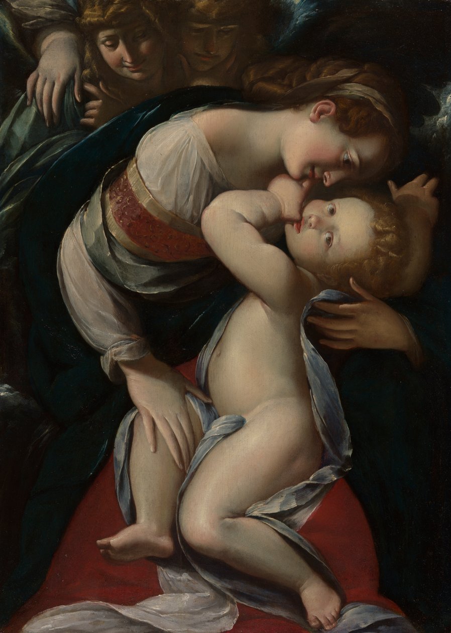 Panna Maria s dítětem a anděly od Giulio Cesare Procaccini
