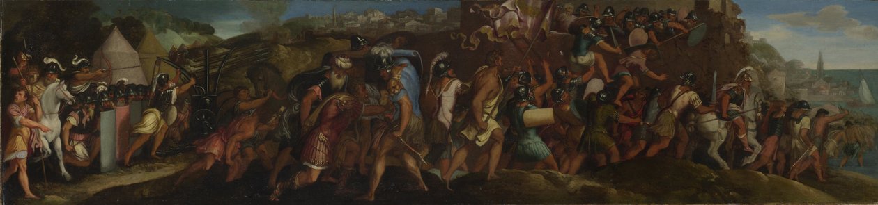 Útok na Cartagenu po roce 1566 od Giulio Licinio