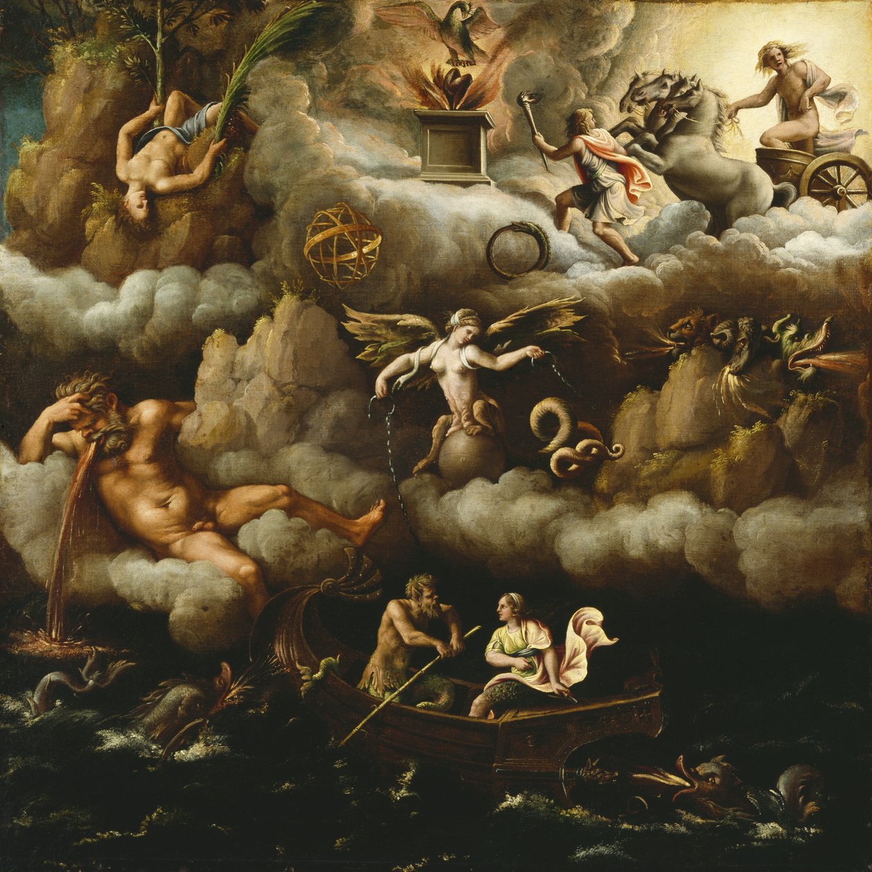 Alegorie nesmrtelnosti, kolem roku 1540 od Giulio Romano