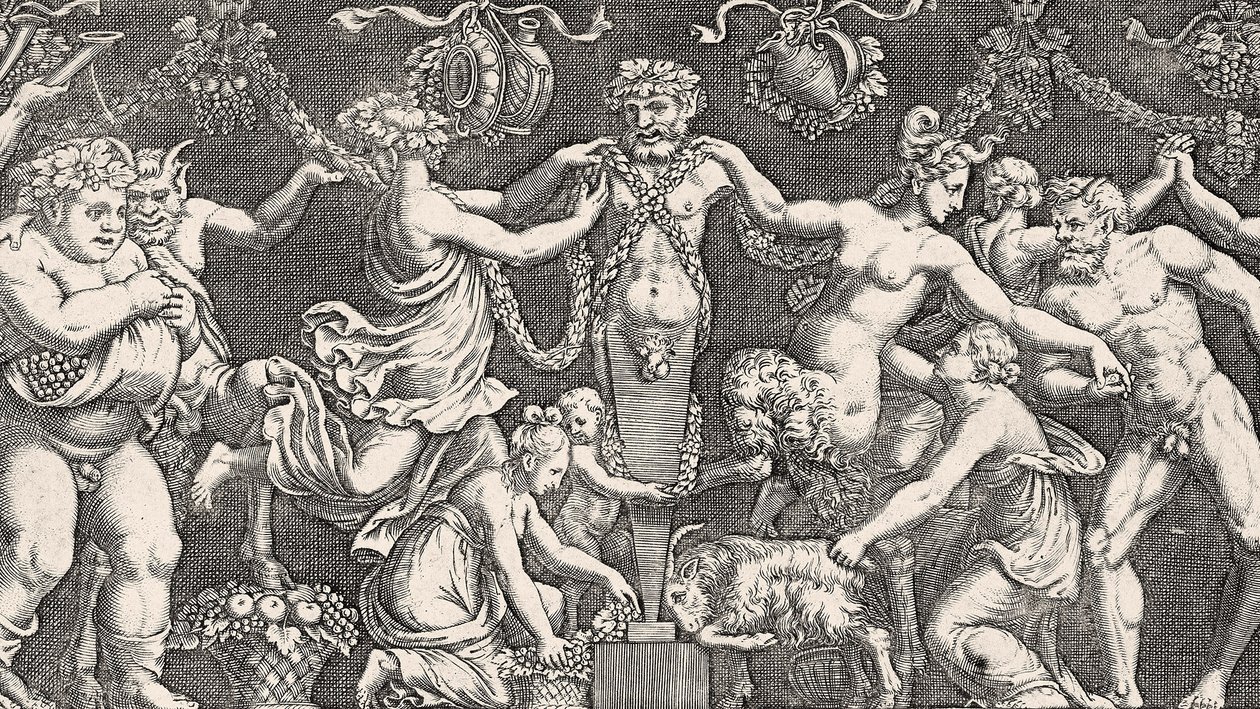 Oběť Priapusovi, kolem roku 1540 od Giulio Romano