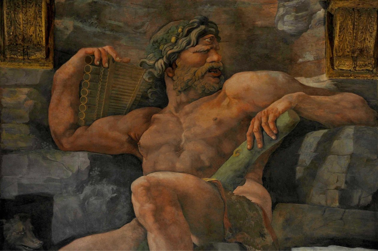 Pád obrů Síň obrů, 1536 od Giulio Romano